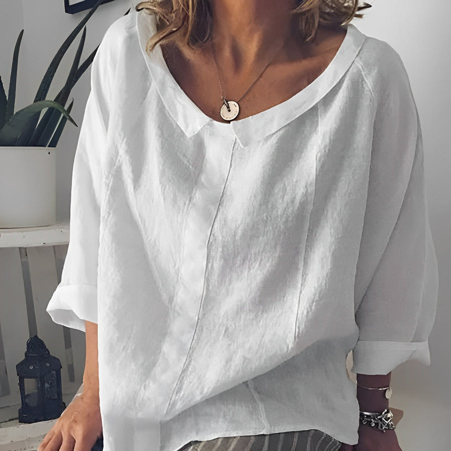 Aliams | Bluse mit Umgeschlagenem Kragen