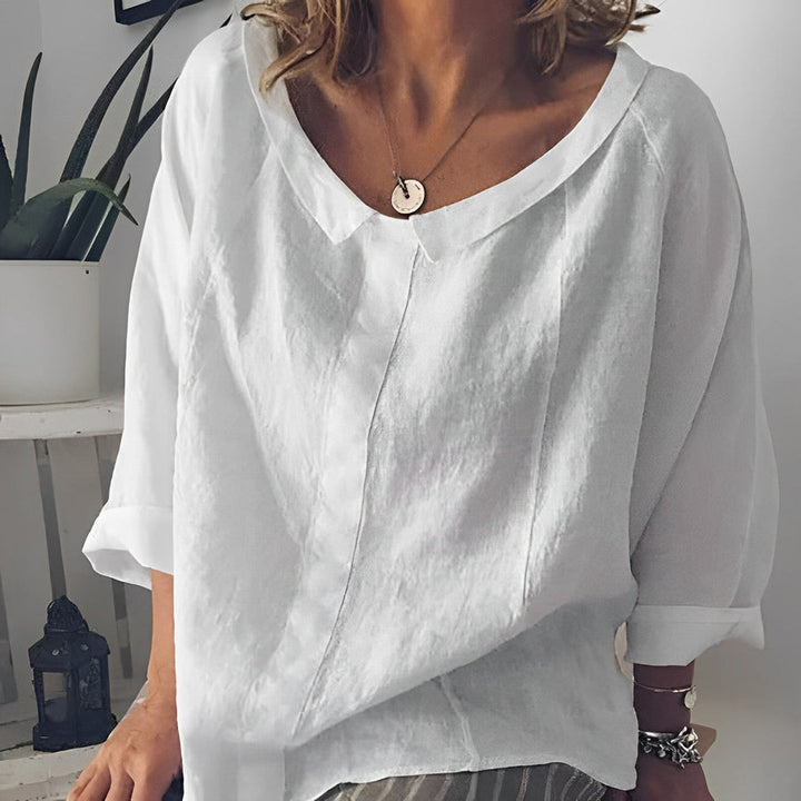 Aliams | Bluse mit Umgeschlagenem Kragen