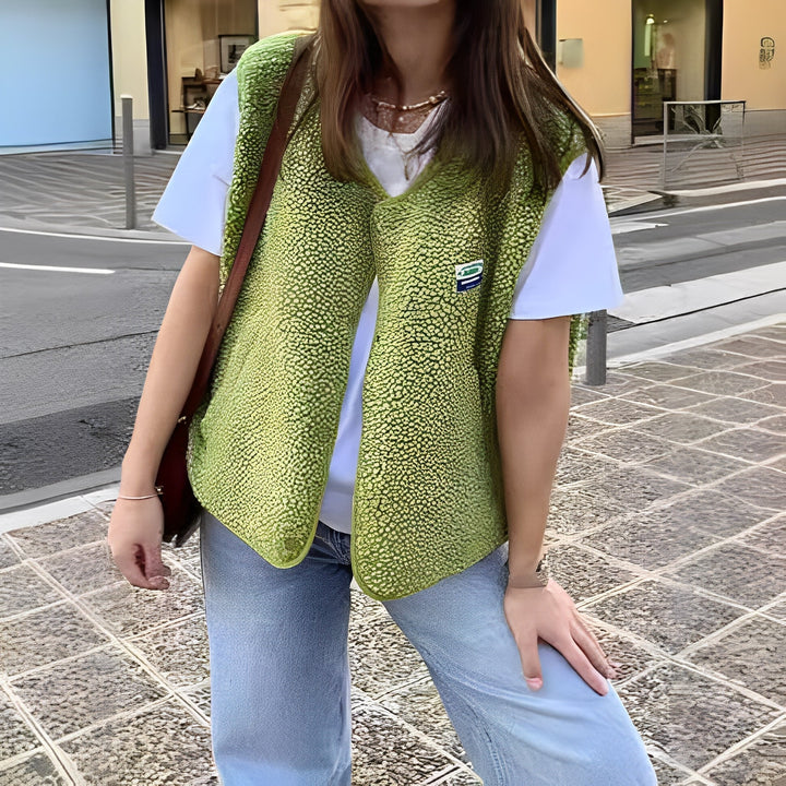 Aliams | Gewebter Offener Strick-Cardigan für Damen