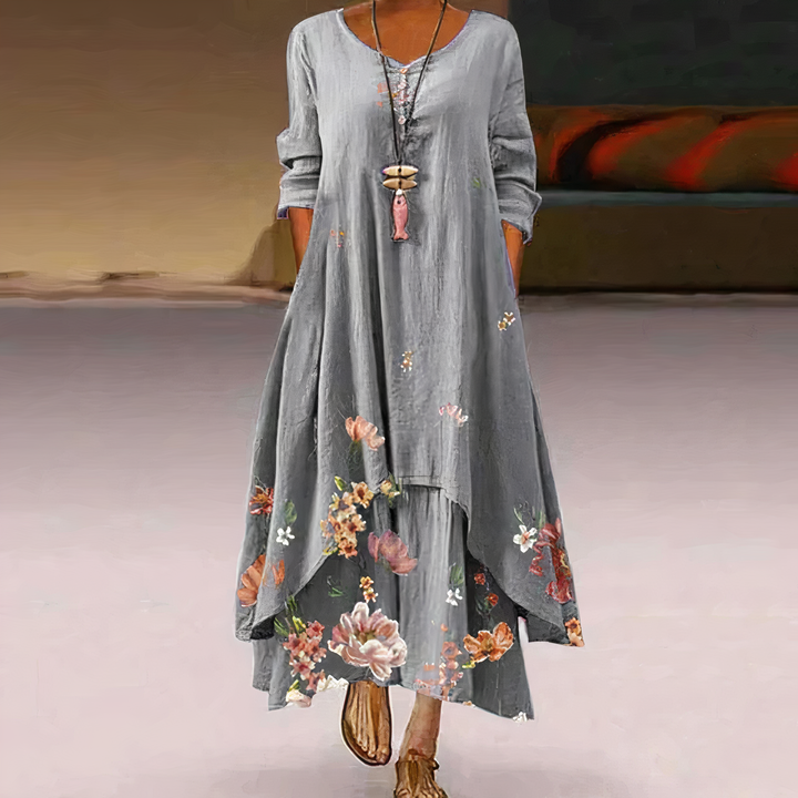 Aliams | Elegantes Mode Baumwollkleid