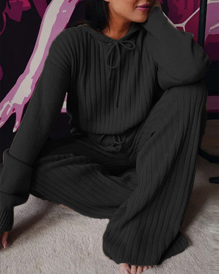 Damen Warmer Kapuzen Pyjama Anzug