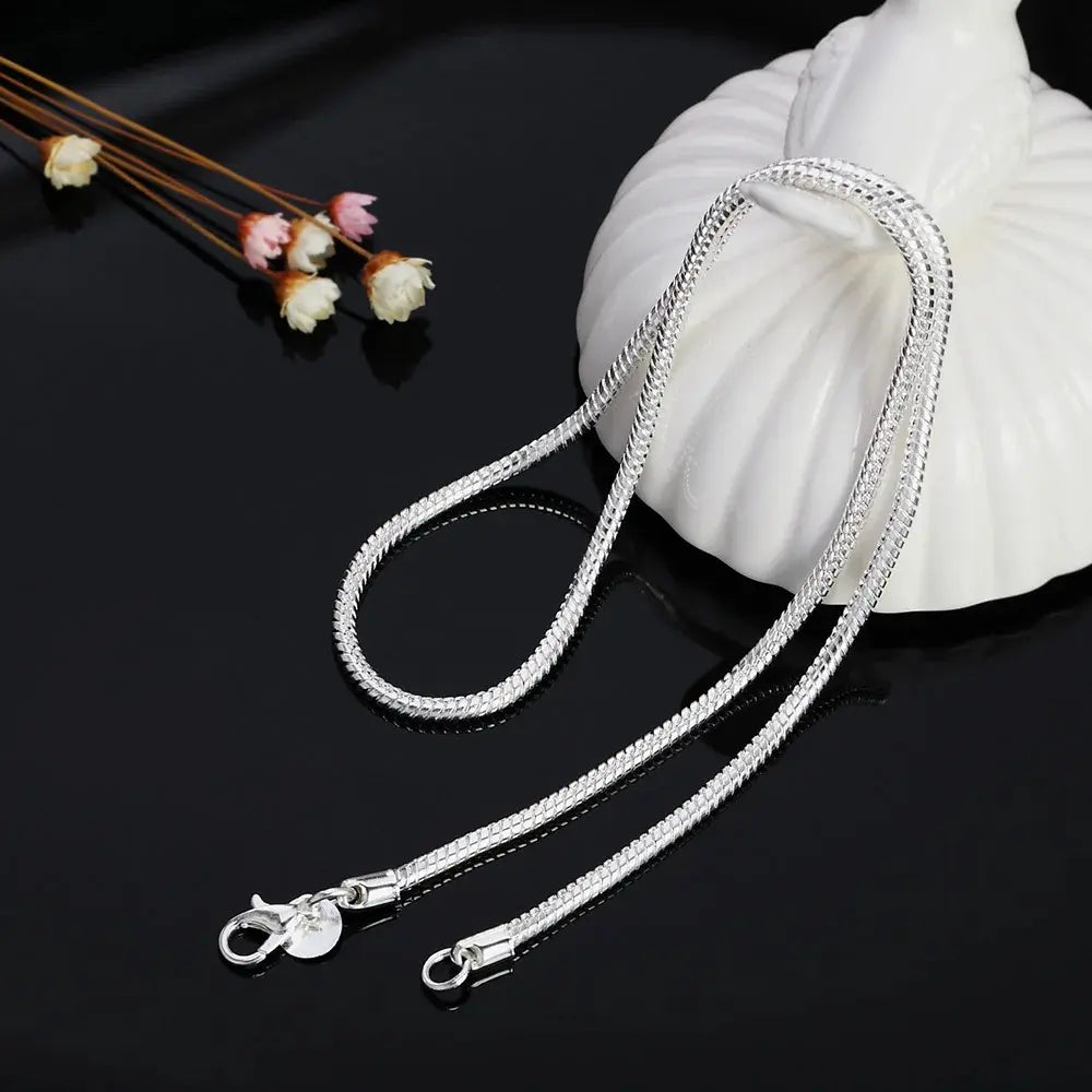 Aliams | 925 3Mm Sterling Silber Schlangen Kette