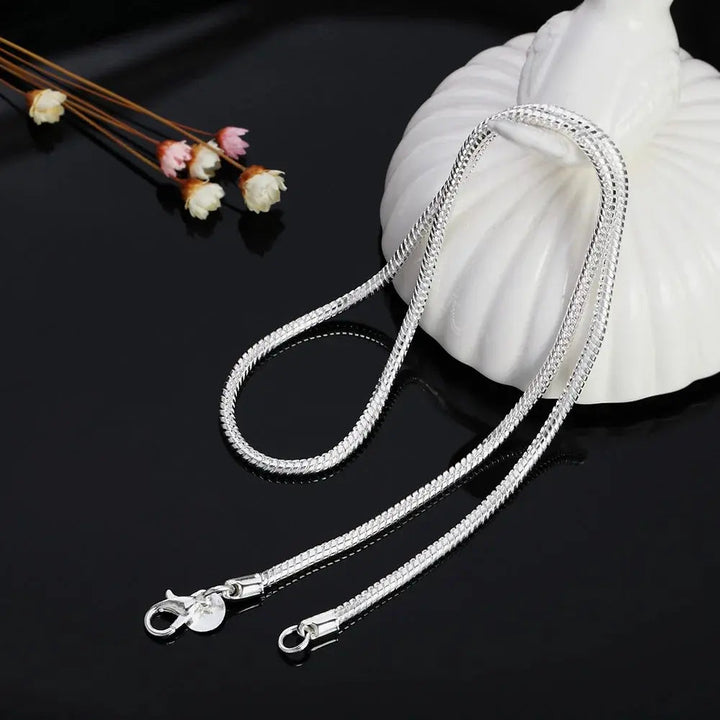 Aliams | 925 3Mm Sterling Silber Schlangen Kette