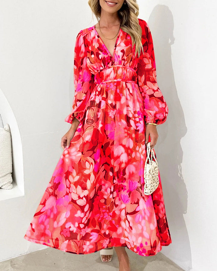 Aliams | Elegantes Floral Kleid