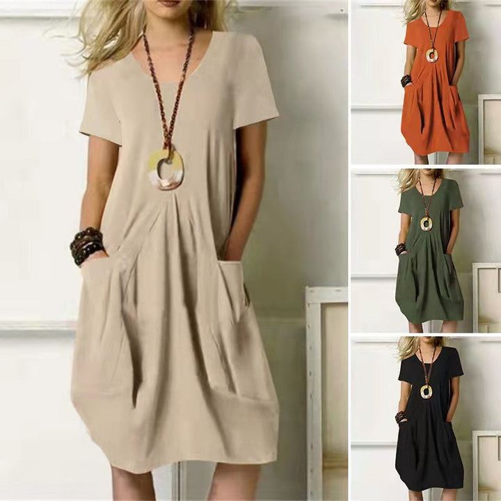 Knielanges Damenkleid