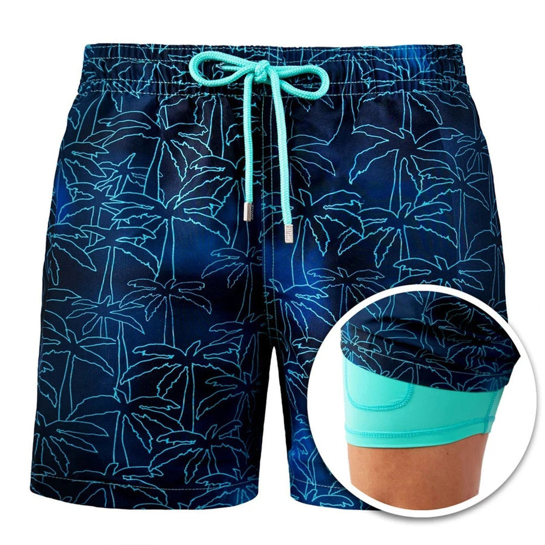 Aliams | Doppellagige Strandshorts für Herren
