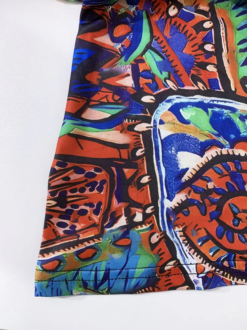 Zomerjurk Met Kleurrijke Print