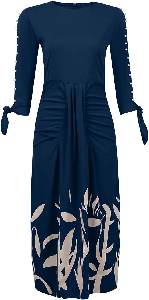 Aliams | Dressino Mode Kleid mit Blumendruck