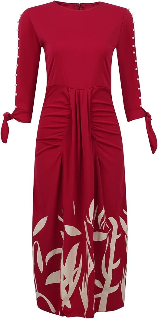 Aliams | Dressino Mode Kleid mit Blumendruck