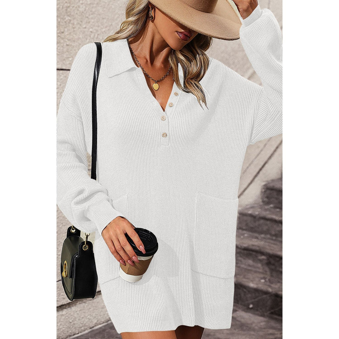 Damen Strickkleid Für Den Herbst