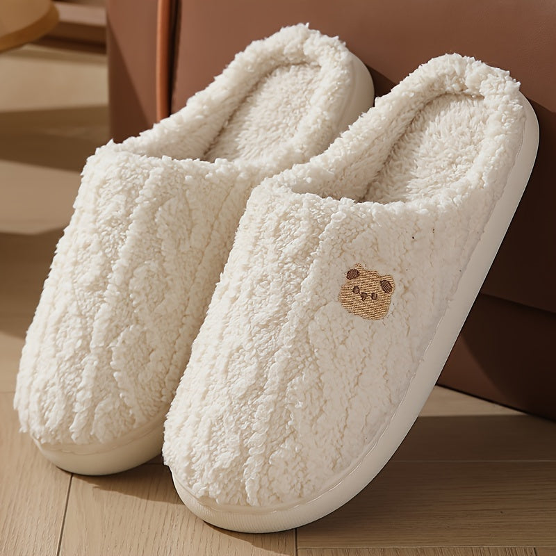 Kuschelige, Plüschgefütterte Winterpantoffeln