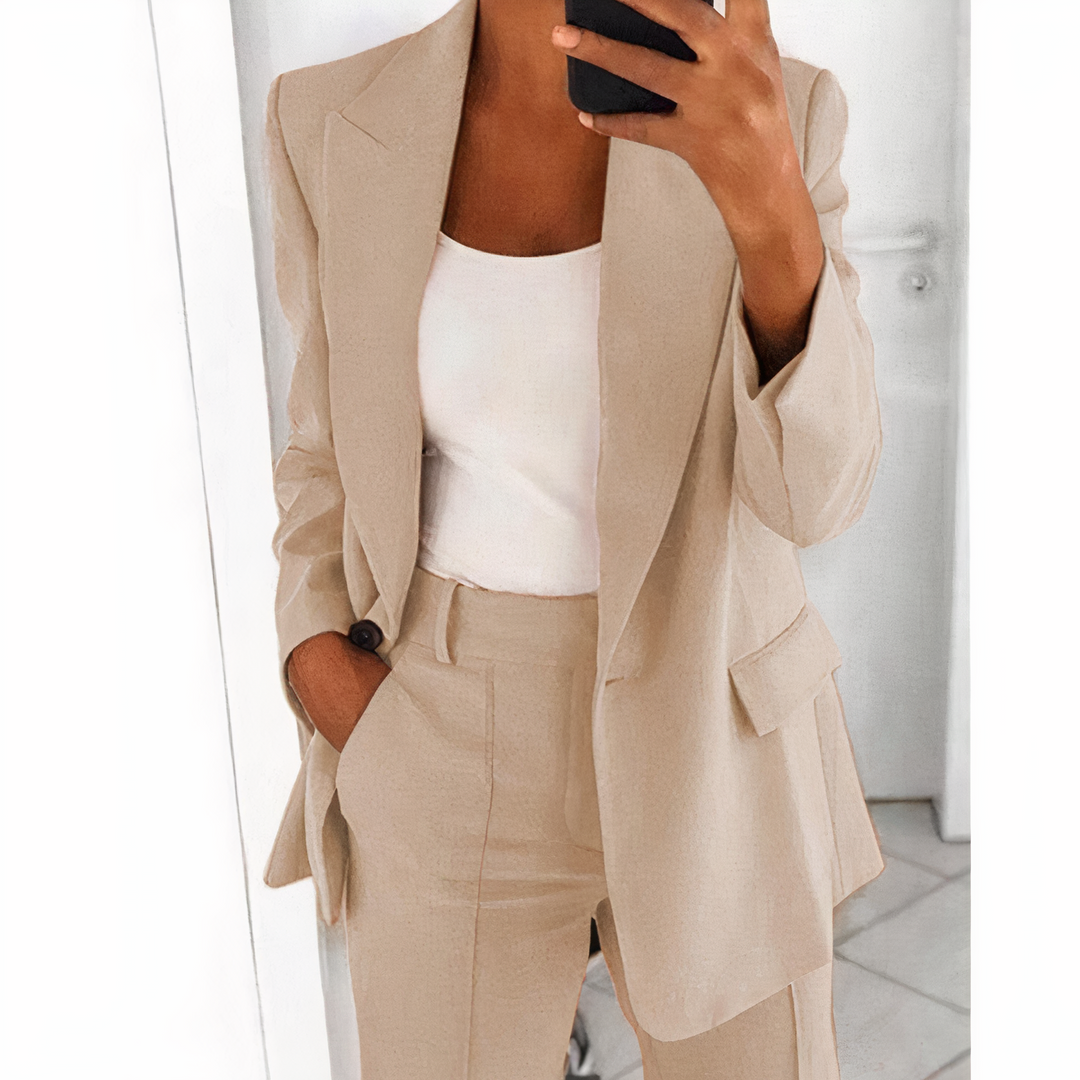 Blazer Set Mit Jacke Und Hose