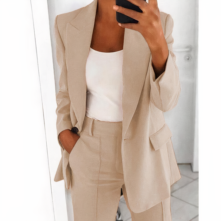 Blazer Set Mit Jacke Und Hose