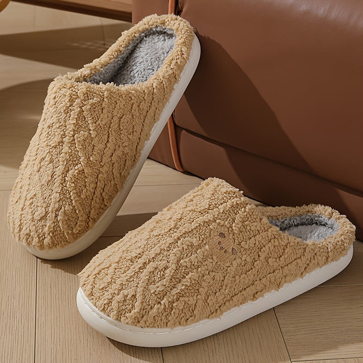 Kuschelige, Plüschgefütterte Winterpantoffeln