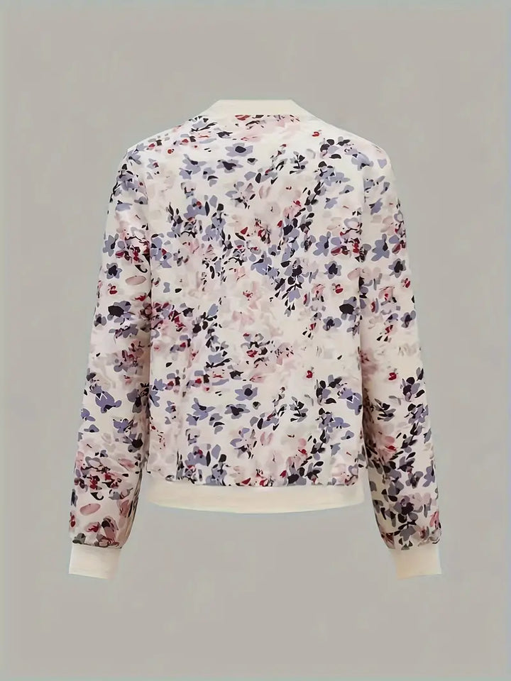 Aliams | Bomberjacke Mit Blumenmuster