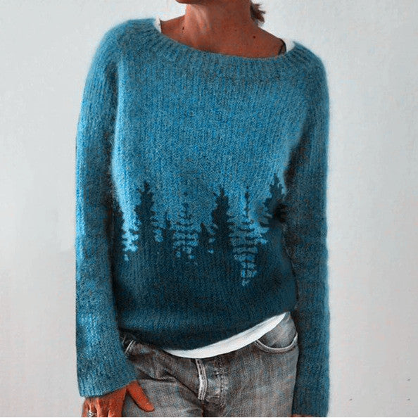 Lalonde | Damen Retro Strickpullover | Gemütlicher Wollpullover Für Herbst & Winter