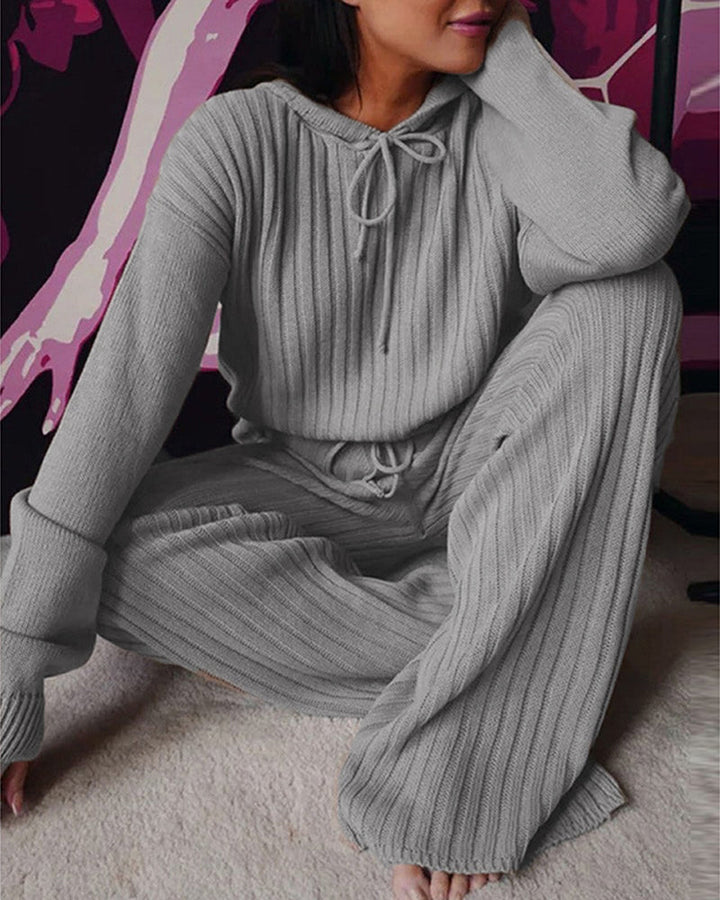 Damen Warmer Kapuzen Pyjama Anzug
