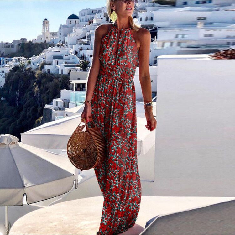 Aliams | Boho Maxikleid mit Neckholder