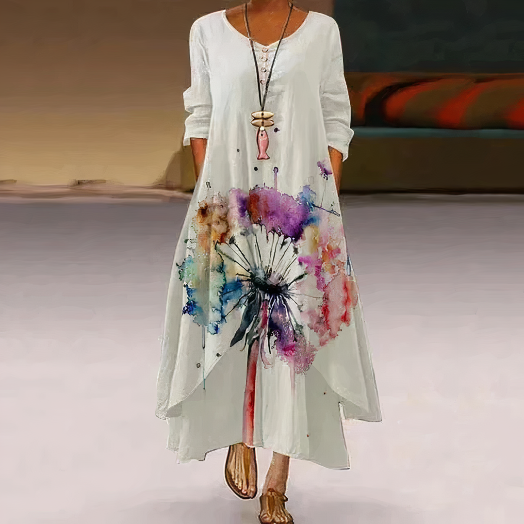 Aliams | Elegantes Mode Baumwollkleid