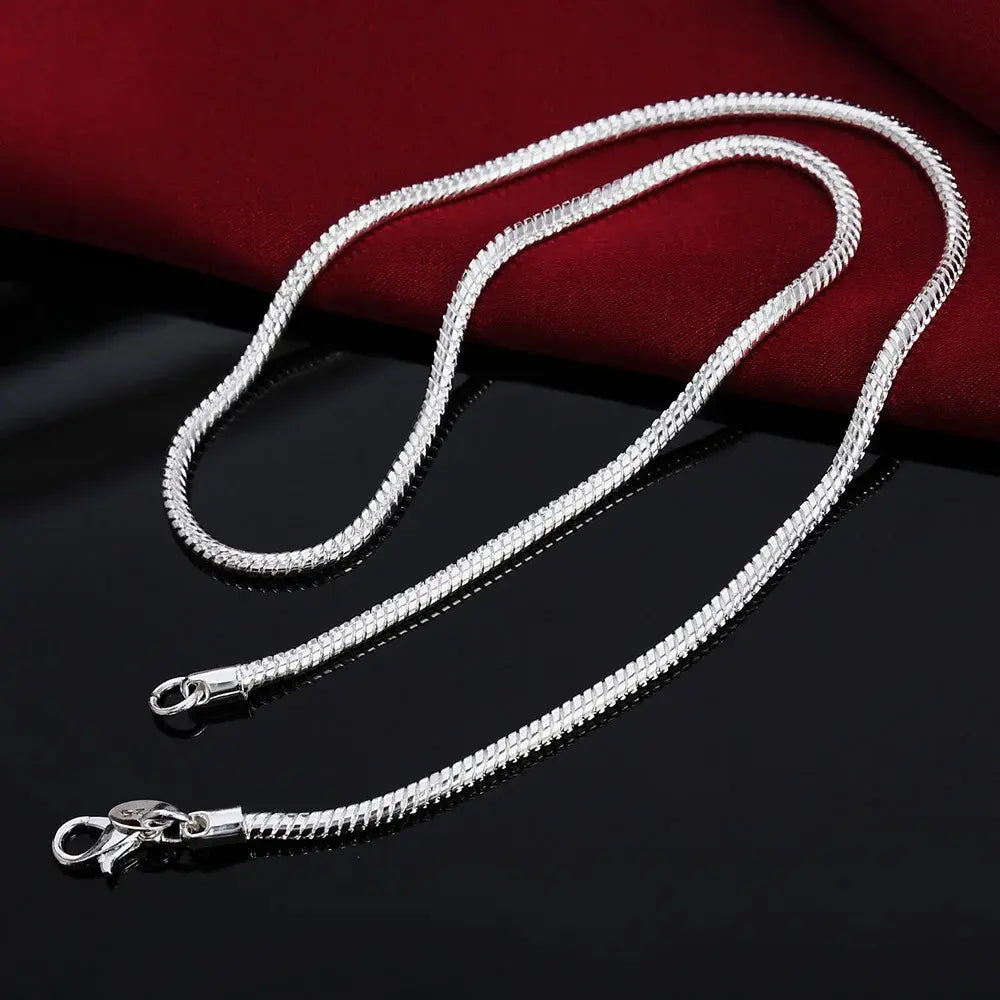 Aliams | 925 3Mm Sterling Silber Schlangen Kette