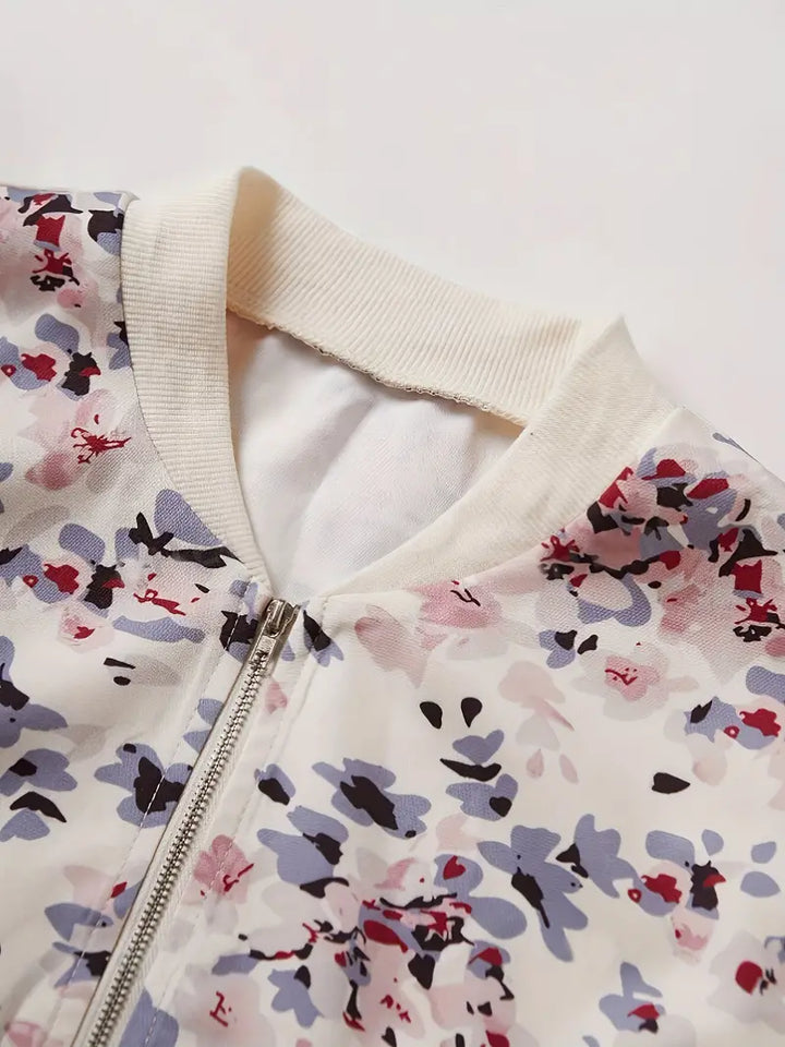 Aliams | Bomberjacke Mit Blumenmuster