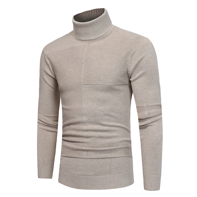 Herren Hochwertiger Rollkragenpullover aus weichem Strick Aliams