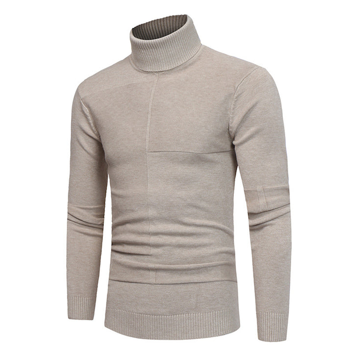 Herren Hochwertiger Rollkragenpullover aus weichem Strick Aliams