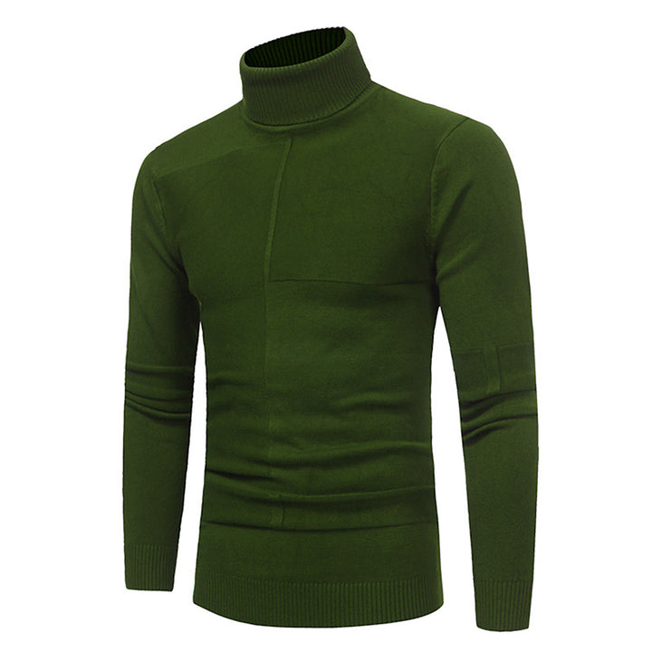 Herren Hochwertiger Rollkragenpullover aus weichem Strick Aliams