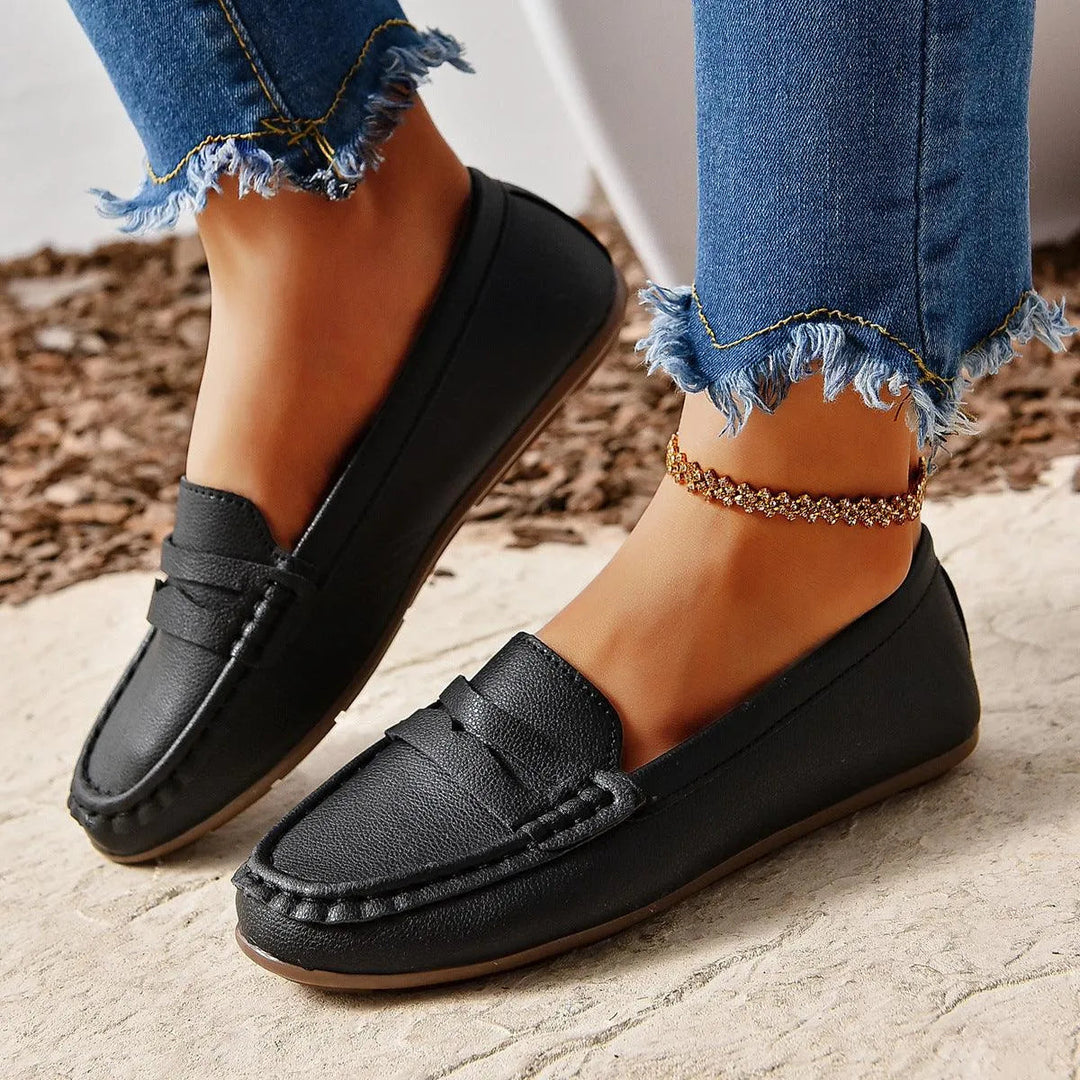 Aliams | Gommino Flat Crossed Soft Sole Women