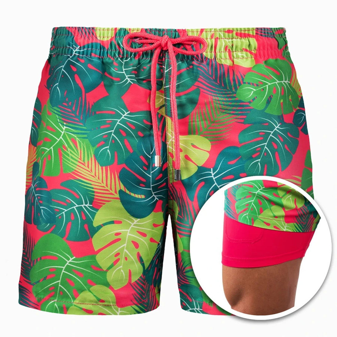 Aliams | Doppellagige Strandshorts für Herren