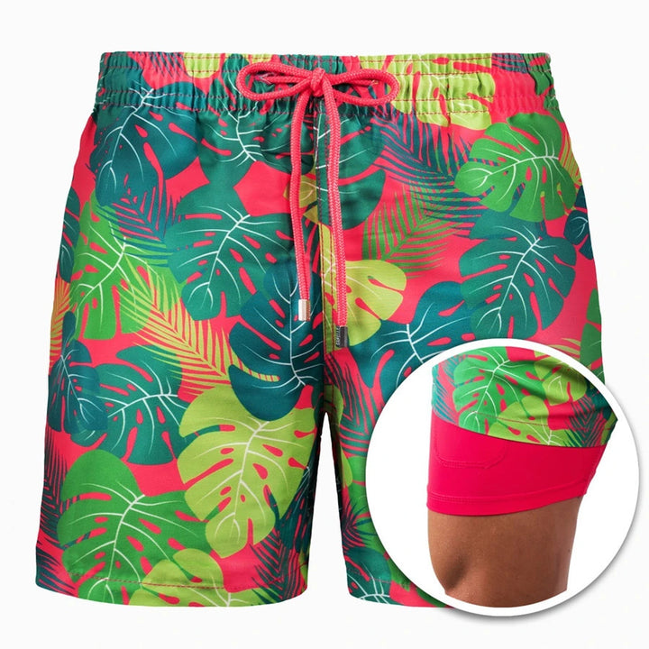 Aliams | Doppellagige Strandshorts für Herren