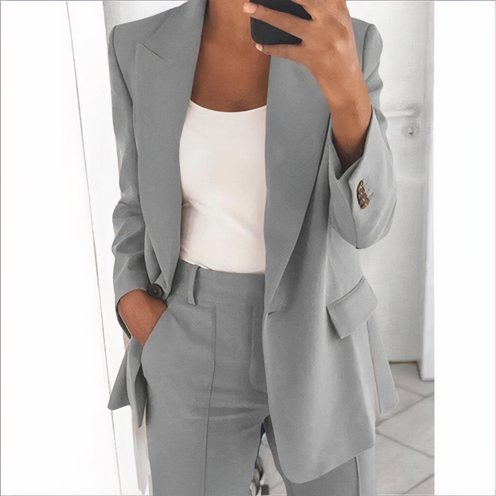 Blazer Set Mit Jacke Und Hose