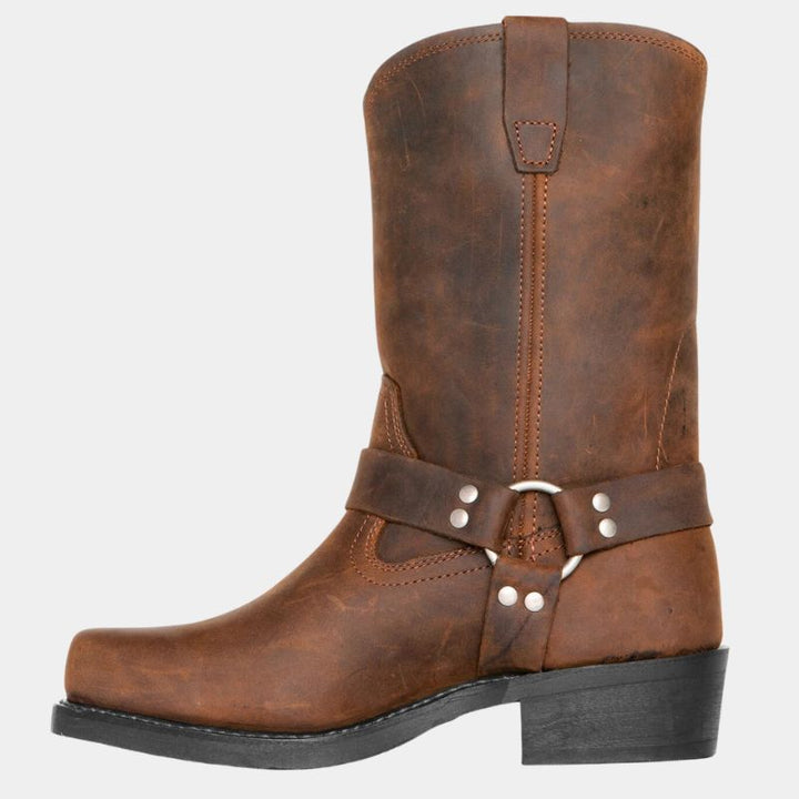 Robuste Cowboystiefel Im Vintage-Look