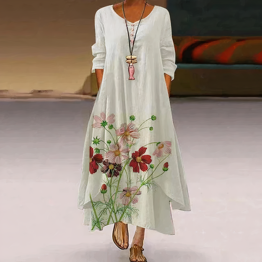 Aliams | Elegantes Mode Baumwollkleid