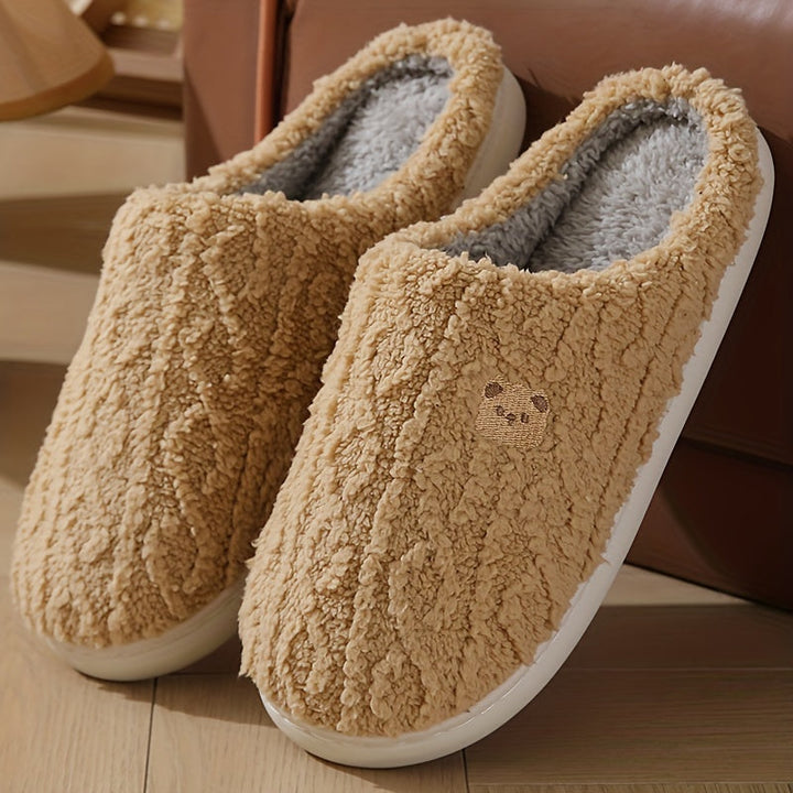 Kuschelige, Plüschgefütterte Winterpantoffeln