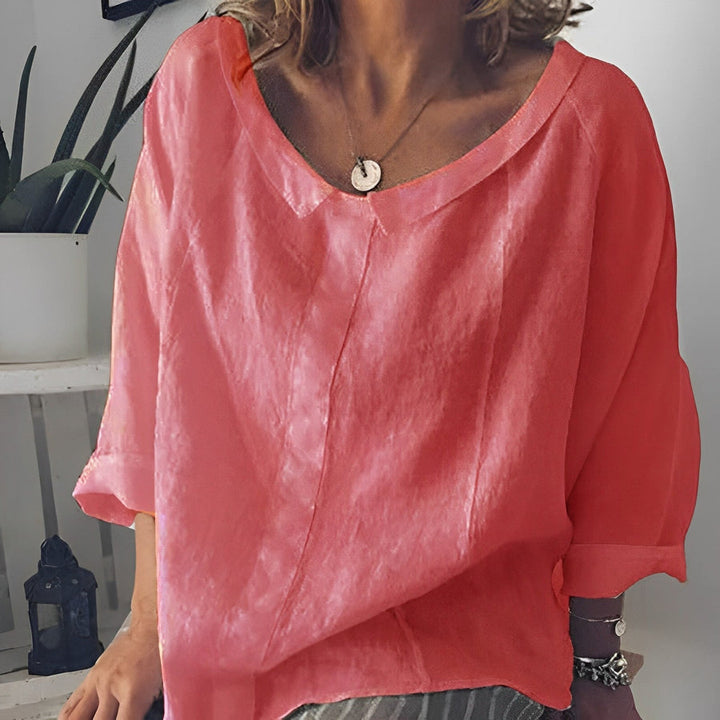 Aliams | Bluse mit Umgeschlagenem Kragen
