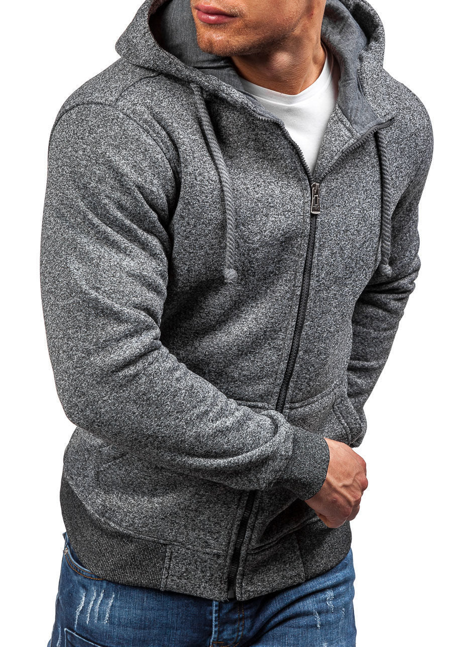 Herren Kapuzenjacke mit modernem Reißverschluss und praktischen Seitentaschen Aliams