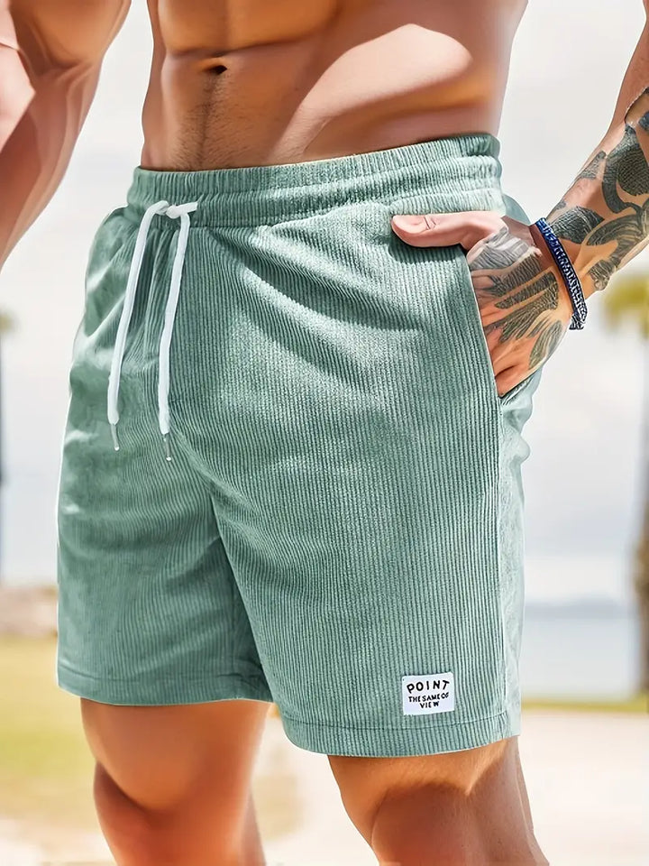Kurze Badehose mit Stretchbund für Herren
