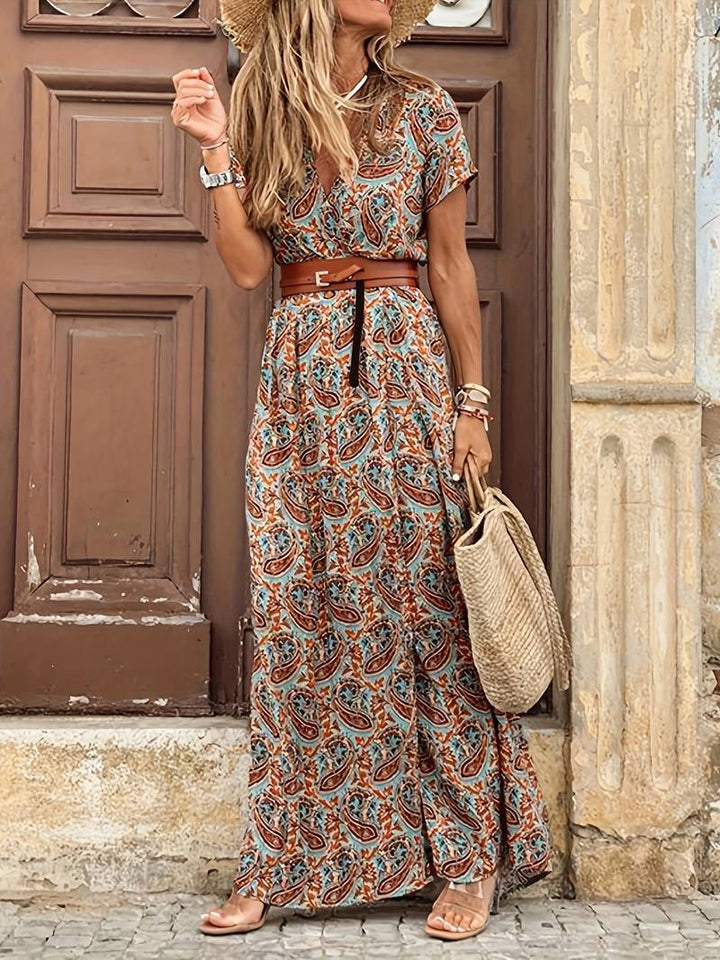 Aliams | Blumiges Maxikleid für Frauen