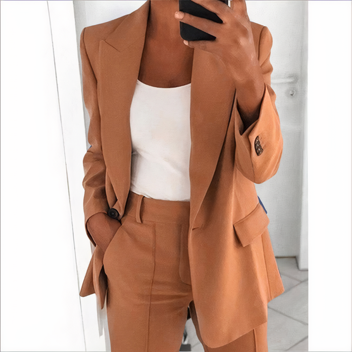 Blazer Set Mit Jacke Und Hose