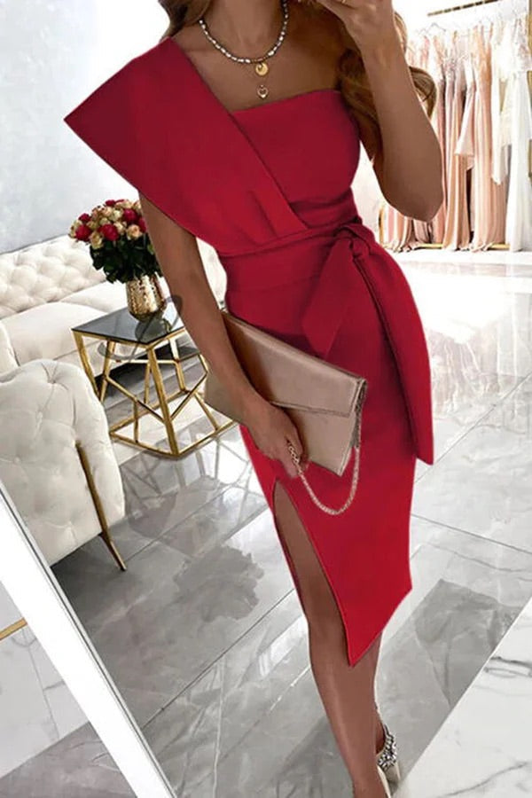 Aliams | Carrie In Paris Knoten Taille Bleistiftkleid