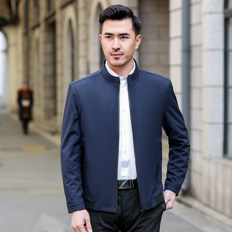 Herren Casual Slim Fit Jacke mit atmungsaktiver Futter Aliams