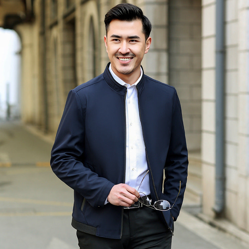 Herren Casual Slim Fit Jacke mit atmungsaktiver Futter Aliams