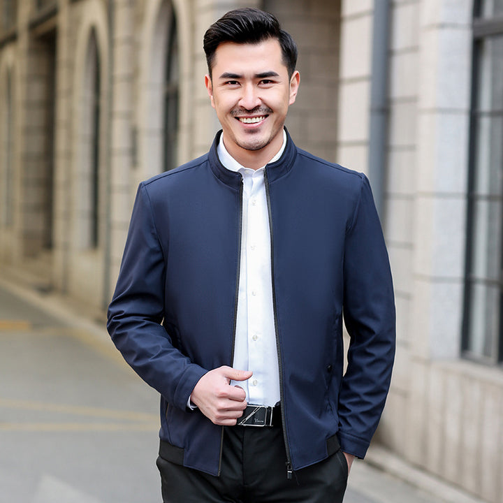 Herren Casual Slim Fit Jacke mit atmungsaktiver Futter Aliams