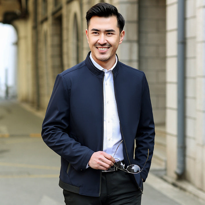 Herren Casual Slim Fit Jacke mit atmungsaktiver Futter Aliams