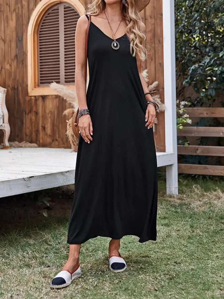 Elegantes ärmelloses Maxikleid