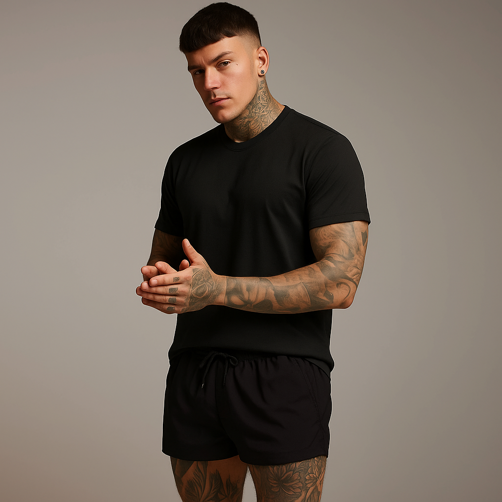 Herren Badeshorts Schwarz – Leicht & Für den Sommer
