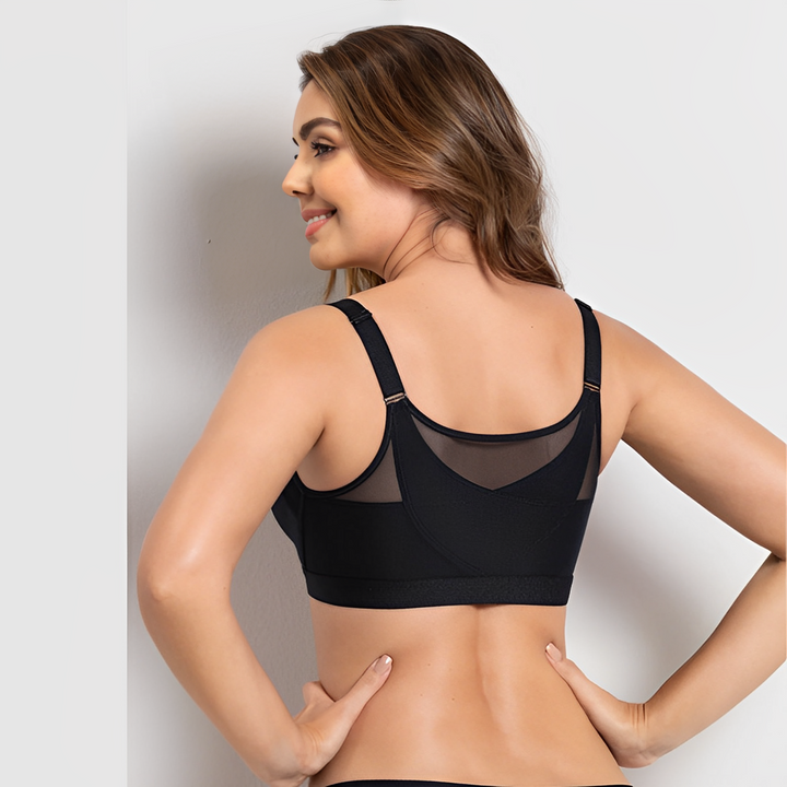 Aliams | Damen Haltungskorrektur Bh Schwarz 2-In-1
