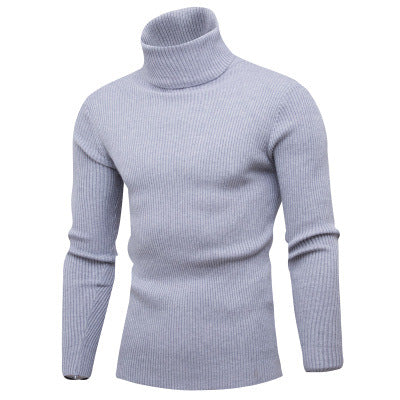 Herren Rollkragenpullover aus feinem Rippstrick Aliams