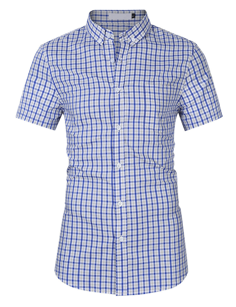 Herren Kurzarmhemd im modernen Karomuster mit strapazierfähiger Baumwolle Aliams